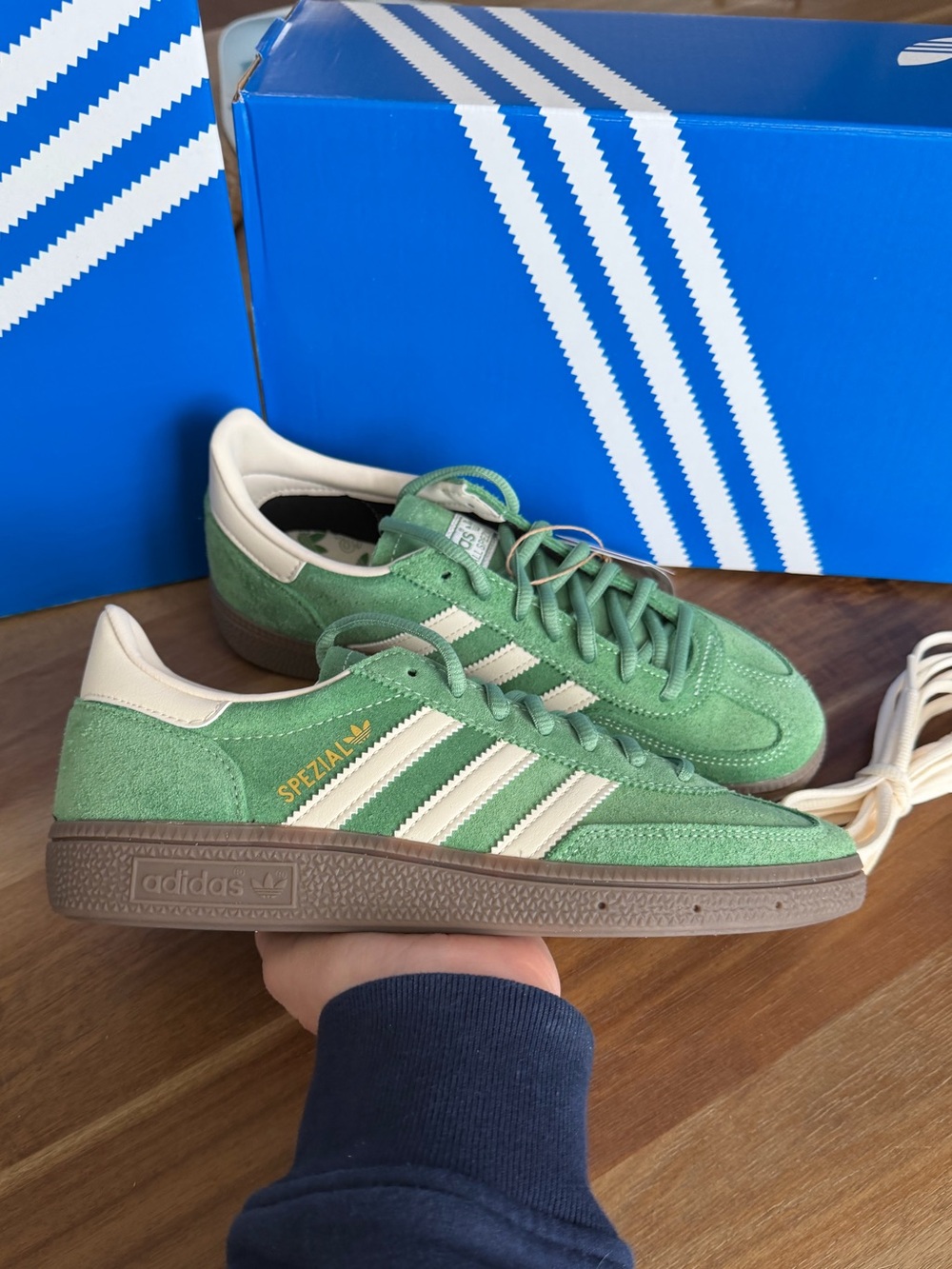 adidas Handball Spezial Preloved Green / Cream White - Picture 9 of 10